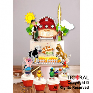 ESCENOGRAFIA PARA DECORAR TORTAS Y CUPCAKES LA GRANJA DE ZENON 15